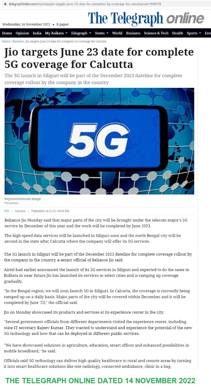 One Day Capacity Building Conference on 5G @ West Bengal on November 14, 2022