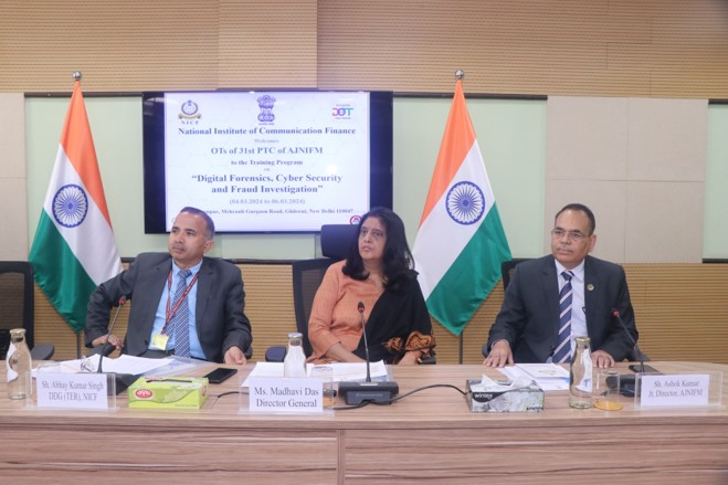 Officer Trainees of 31st PTC of AJNIFM for Training on Digital Forensics, Cyber Security and Fraud Investigation