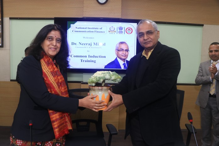 Visit of Dr. Neeraj Mittal, Chairman DCC & Secretary (Telecom) during Common Induction Training