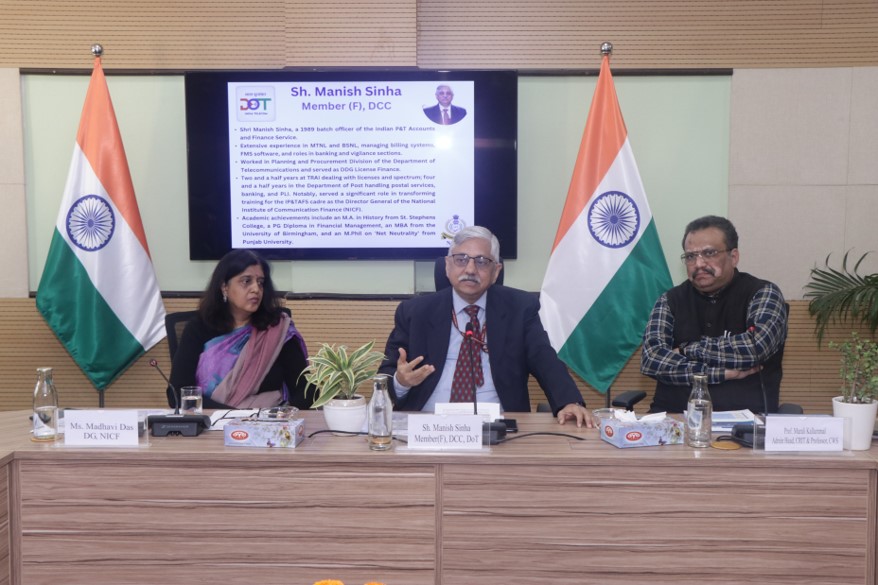 Visit of Sh. Manish Sinha, Member (F) for inauguration of Capacity Building Workshop on WTO Issues and Electronics & Telecom Sector In India