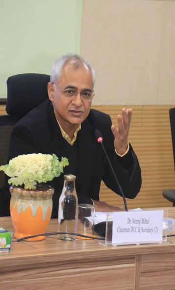 Visit of Dr. Neeraj Mittal, Chairman DCC & Secretary (Telecom) during Common Induction Training